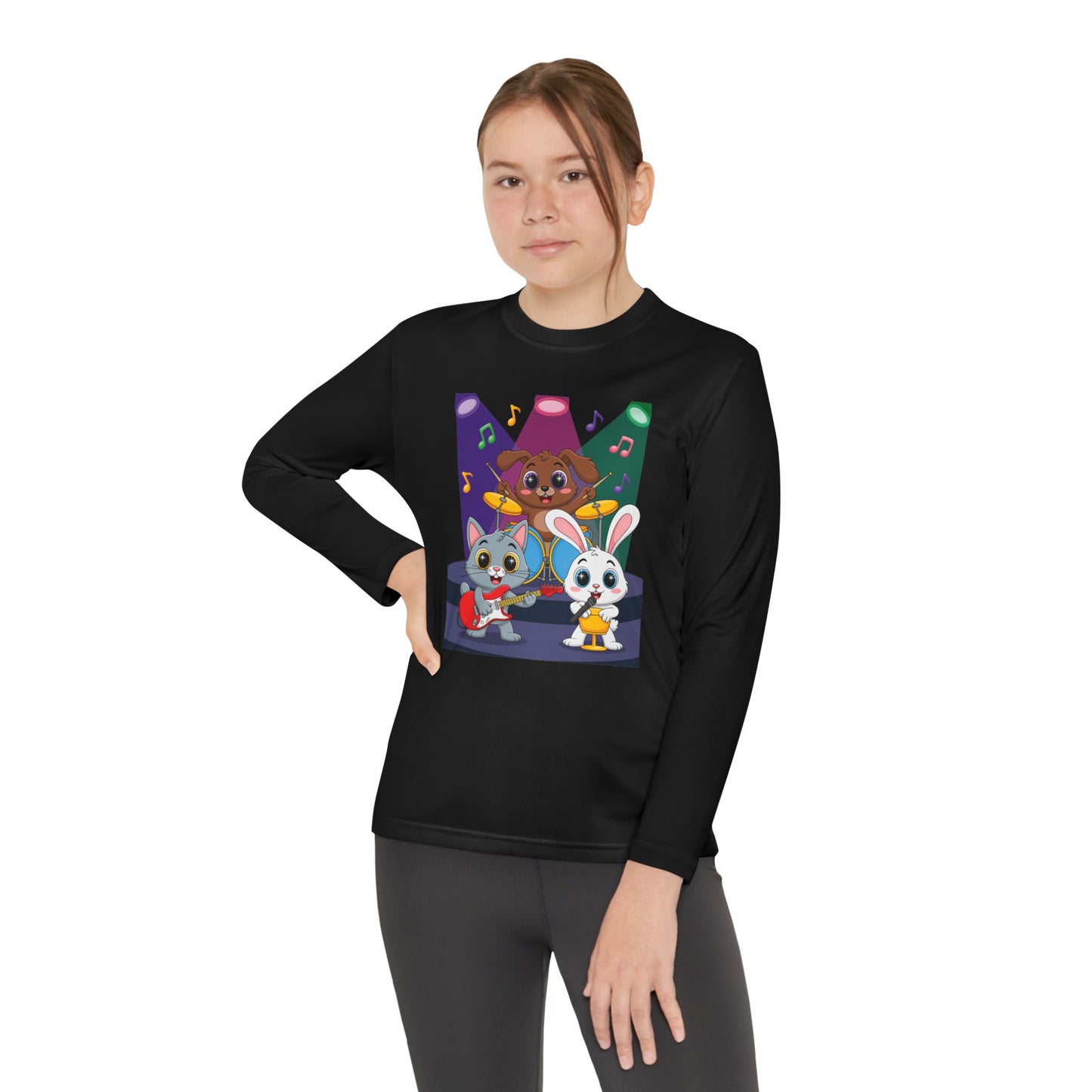 Cute Animal Band Kids Long Sleeve T-Shirt | TEEZOCA