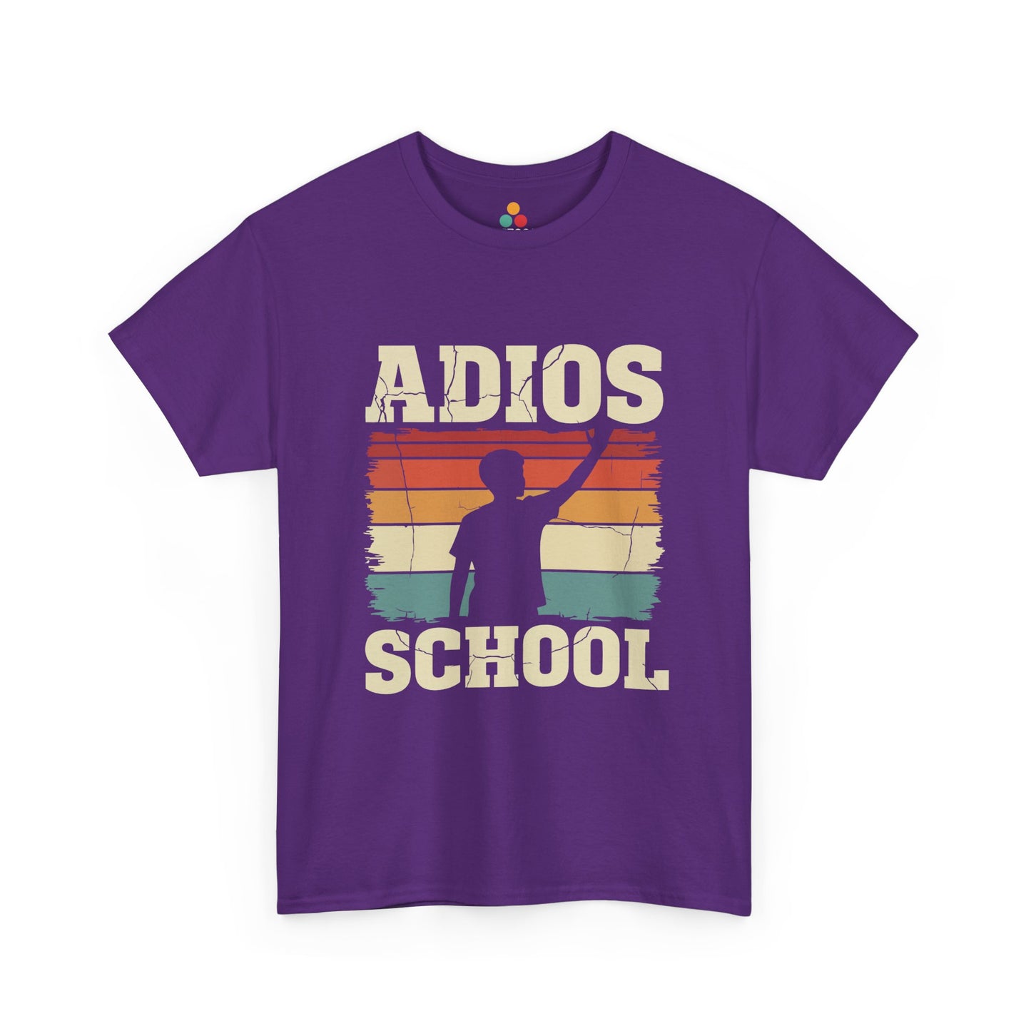Adios School T-Shirt – Retro Sunset Graduation Gift Last Day of School Tee | TEEZOCA