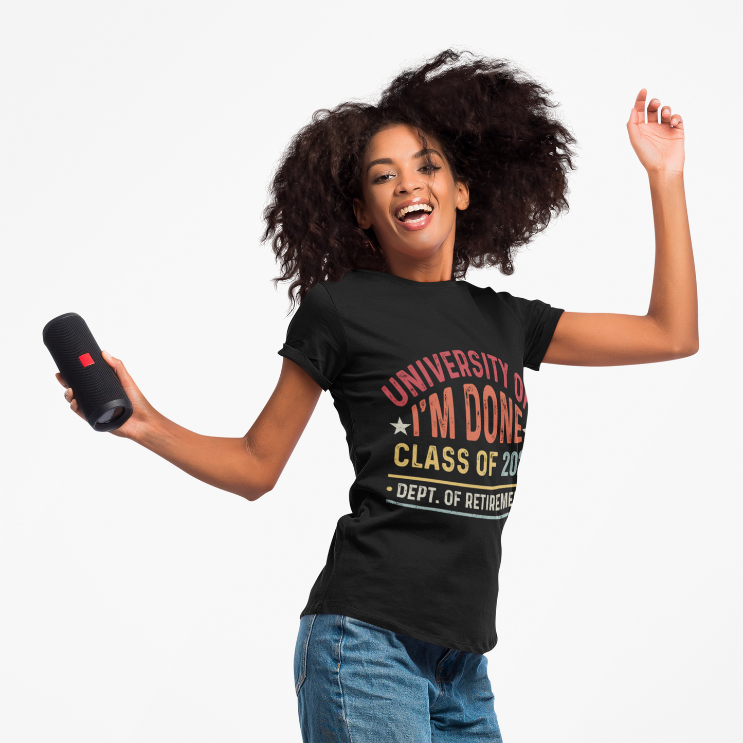 University of I’m Done Class of 2026 Retirement Shirt — Vintage Retro Dept. of Retirement Tee