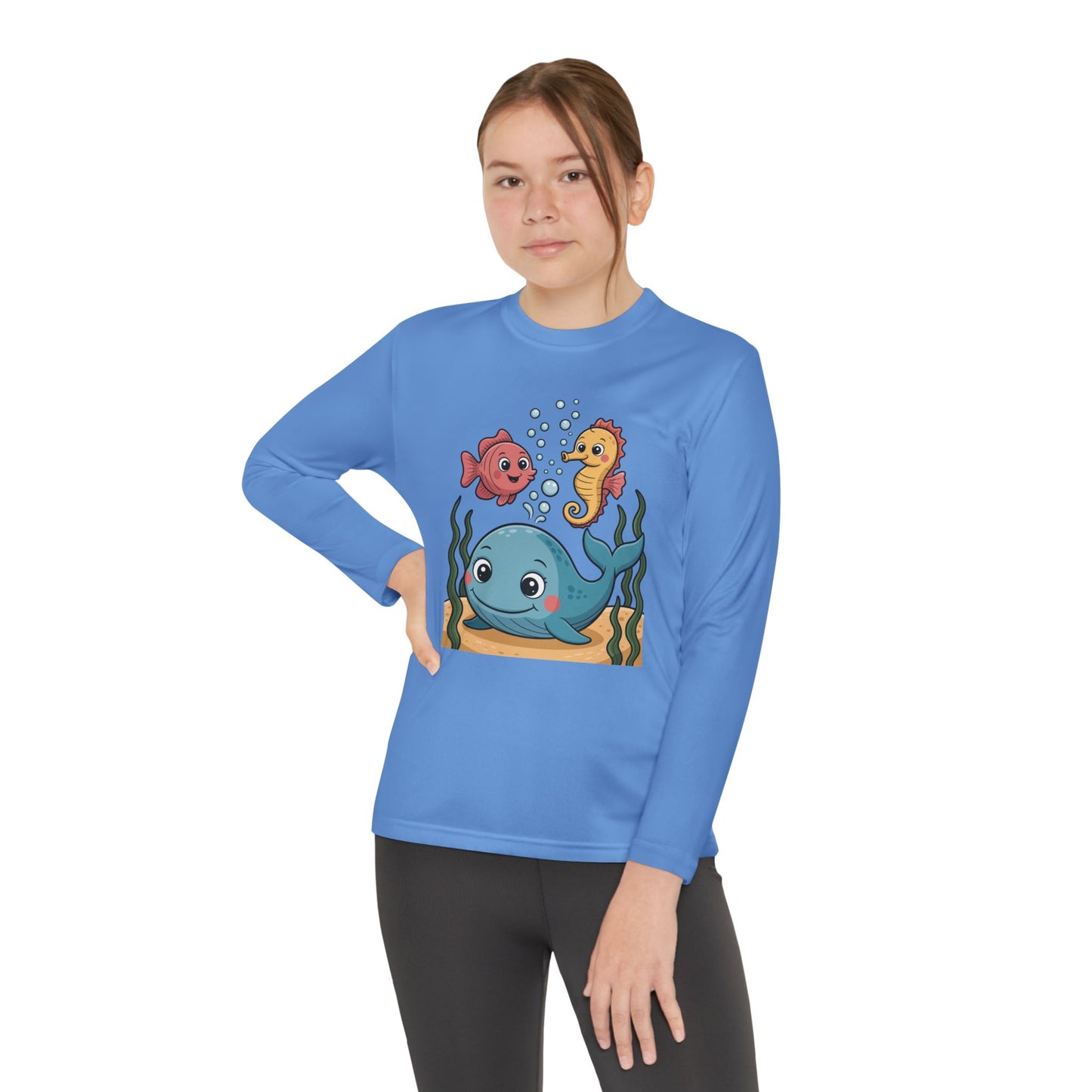 Cute Ocean Friends Kids Long Sleeve T-Shirt | TEEZOCA