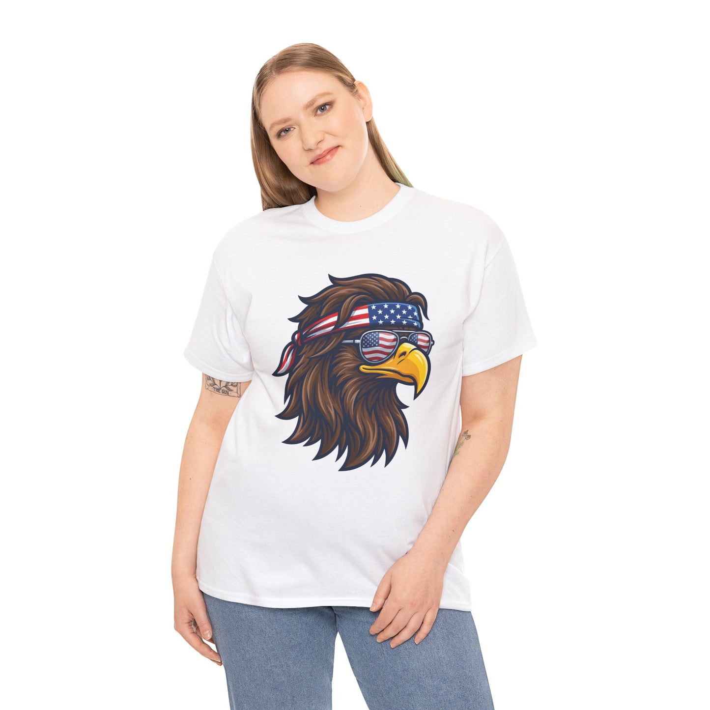 Freedom Eagle USA Bandana Sunglasses T-Shirt – 4th of July 250th Anniversary America 1776 2026 | TEEZOCA