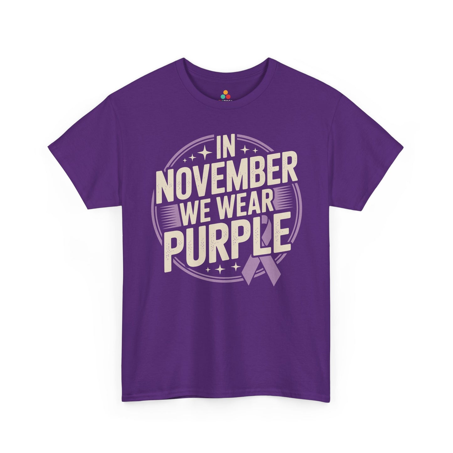 In November We Wear Purple Unisex T-shirt Alzheimer's Support | TEEZOCA