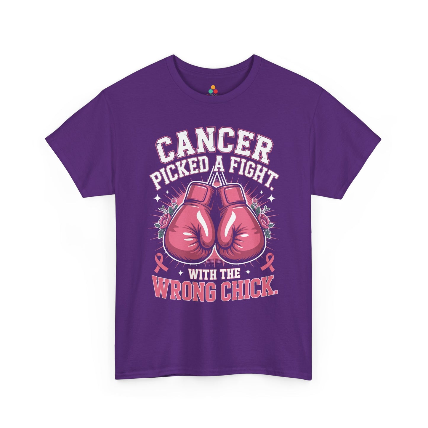 Cancer Picked a Fight With the Wrong Chick Breast Cancer Awareness Unisex T-shirt | TEEZOCA