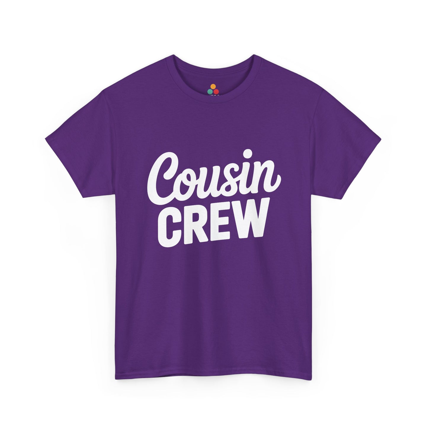 Cousin Crew Graphic T-Shirt – Funny Family Matching Purple Tee for Cousins Reunion | TEEZOCA
