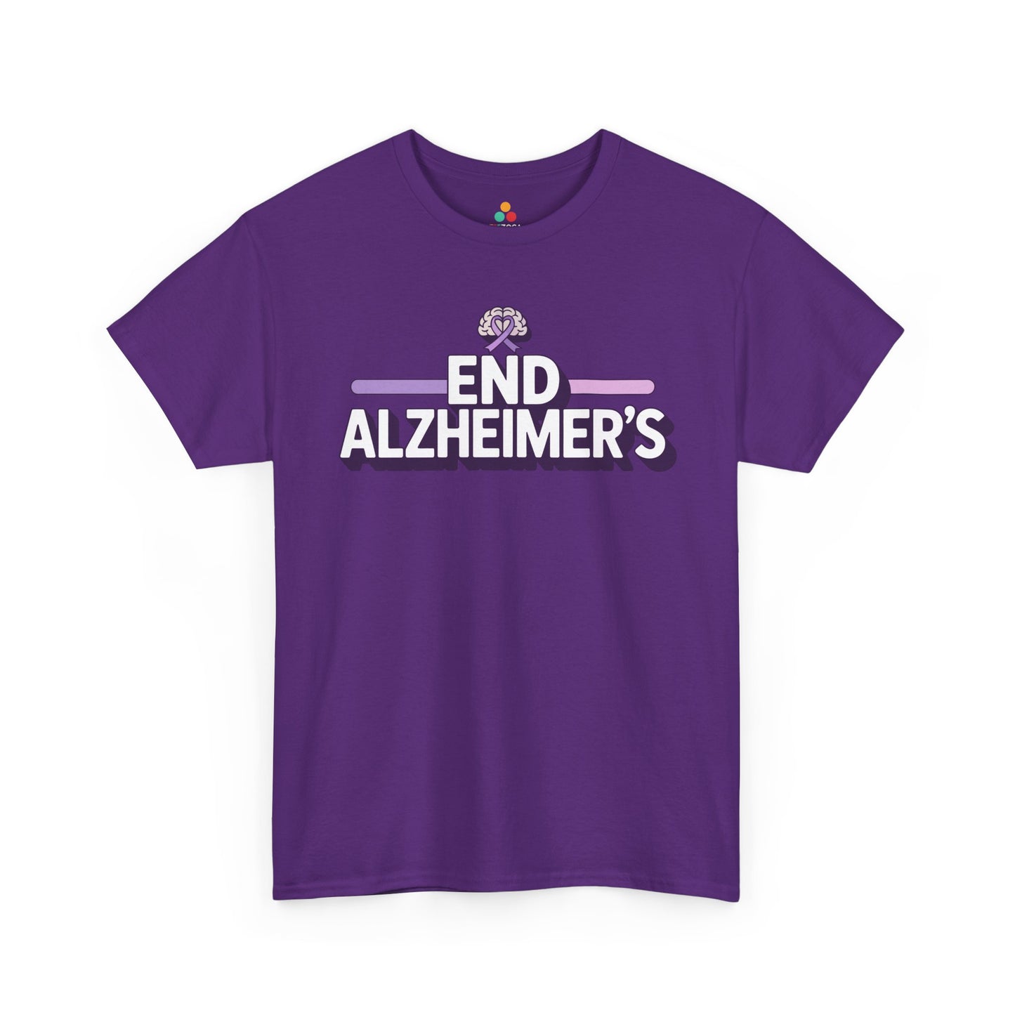 End Alzheimer’s Purple Ribbon Awareness Unisex T-shirt | TEEZOCA