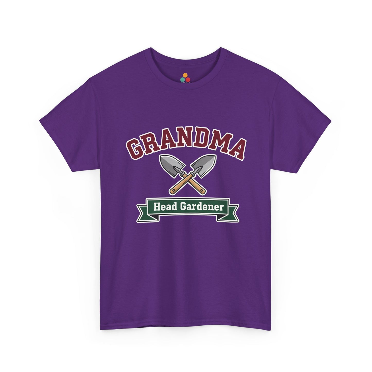 Grandma Head Gardener Purple T‑Shirt – Funny Gardening Grandma Graphic Tee | TEEZOCA