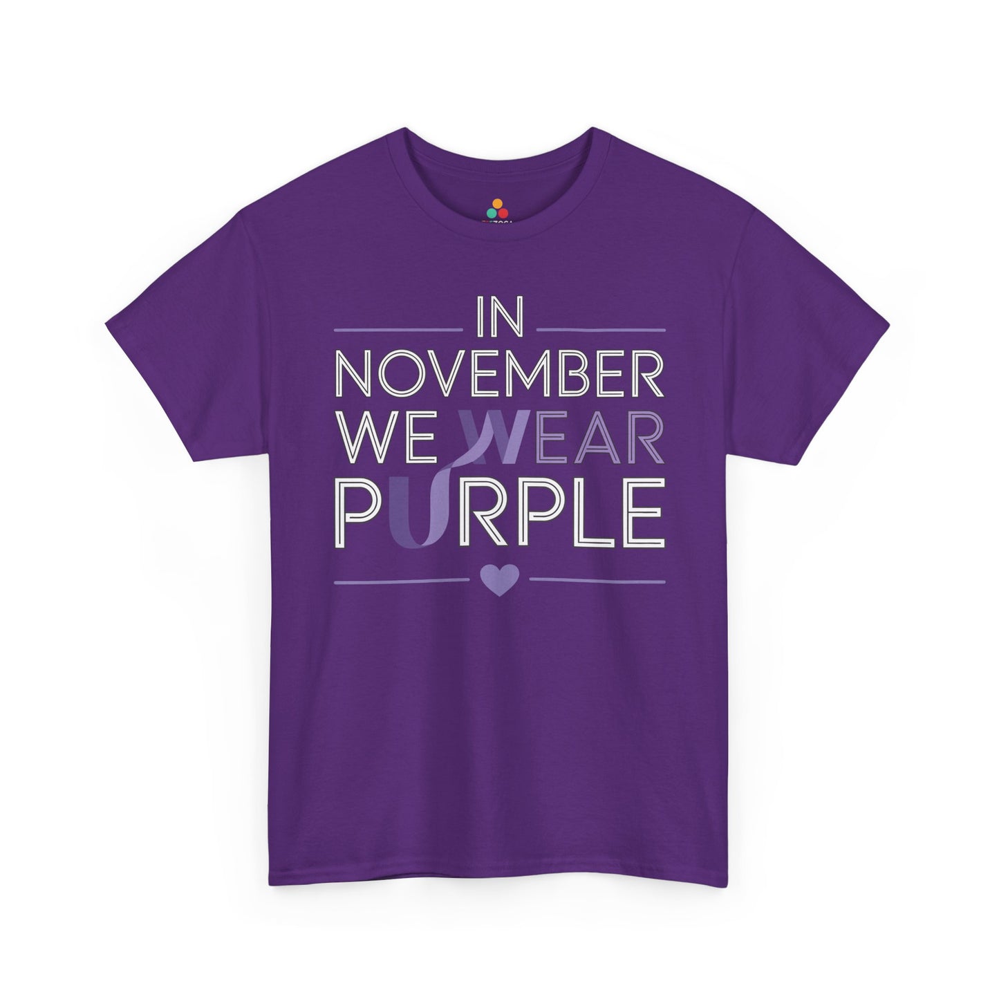 In November We Wear Purple Alzheimer Awareness Unisex T-shirt | TEEZOCA