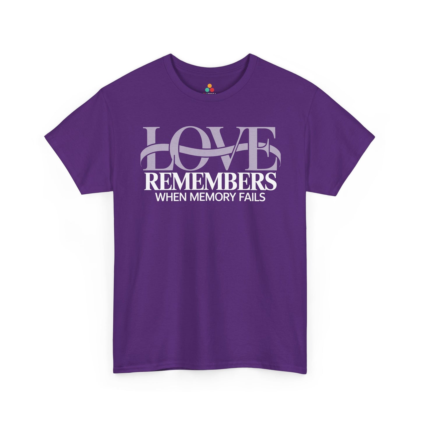 Love Remembers When Memory Fails Alzheimer’s Awareness Unisex T-shirt | TEEZOCA
