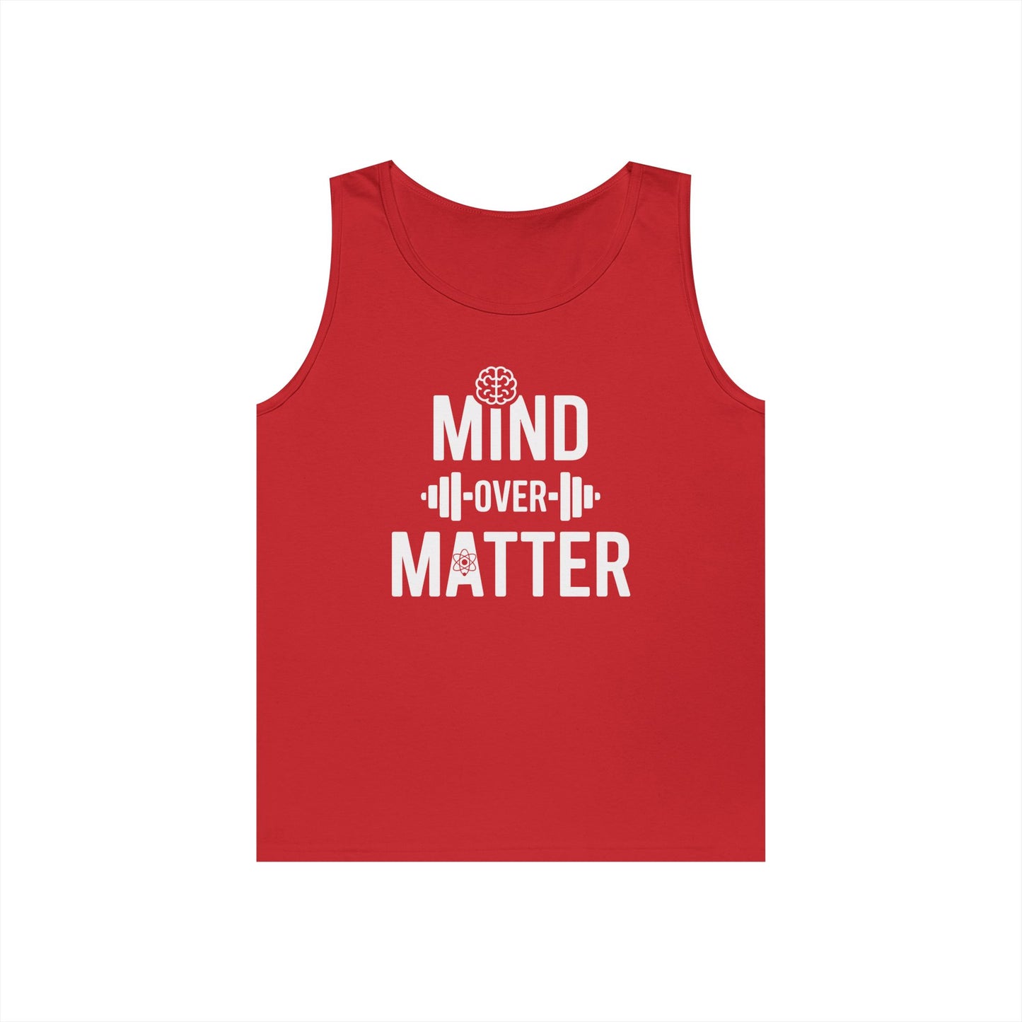 Mind Over Matter Gym Typography Unisex Tank Top for Motivated Lifters | TEEZOCA