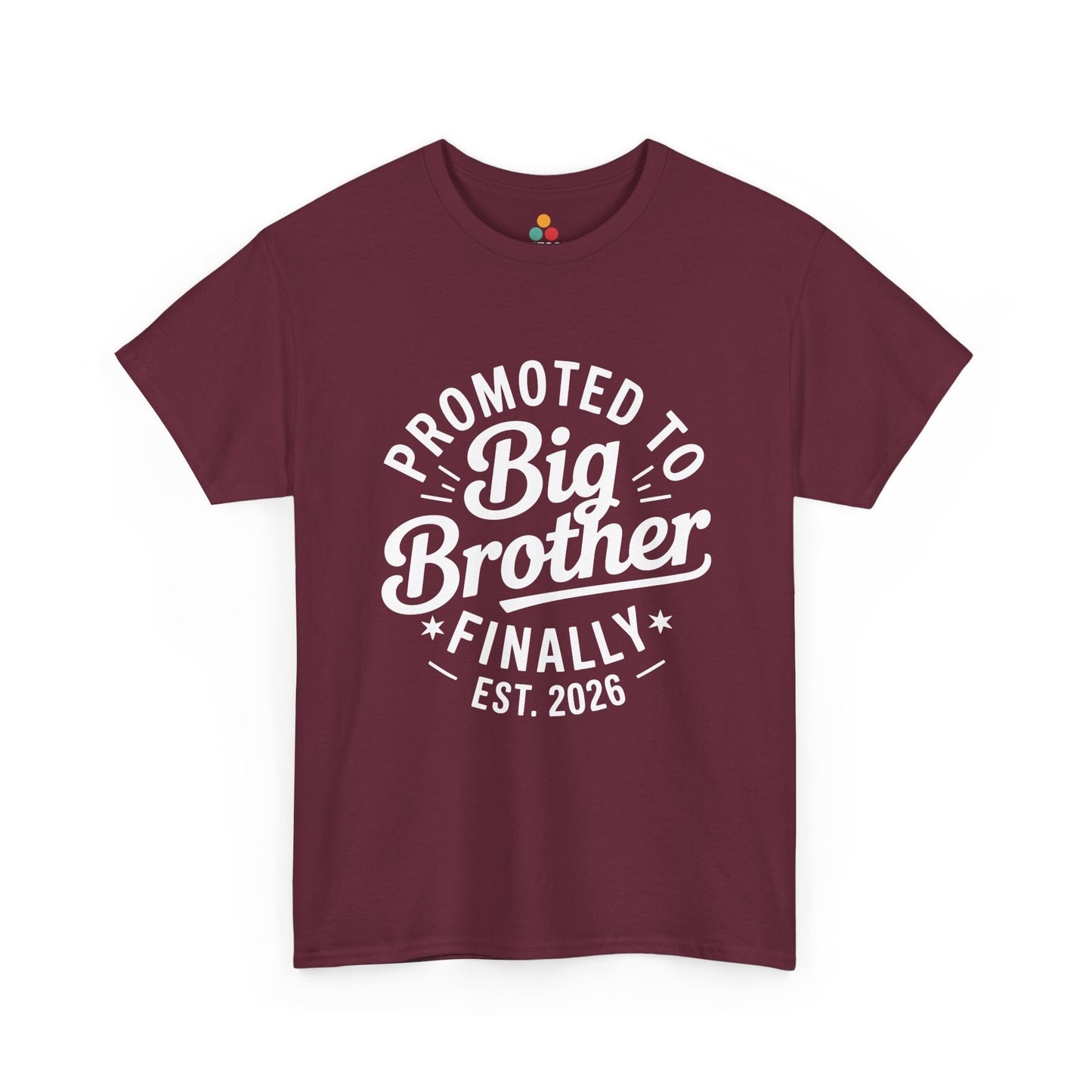 Promoted to Big Brother Finally Est. 2026 T-Shirt – Funny New Sibling Announcement Tee | TEEZOCA