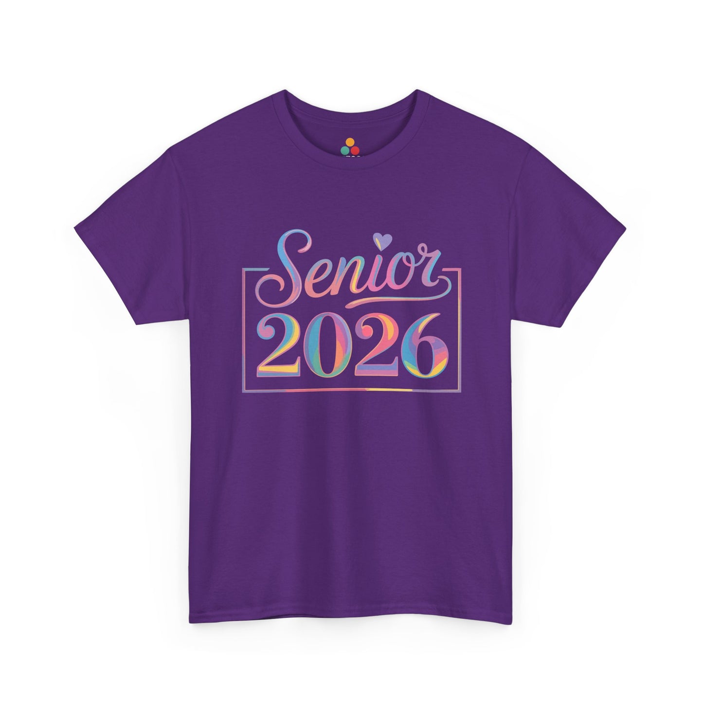 Purple TEEZOCA colorful Senior 2026 class of 2026 tee.