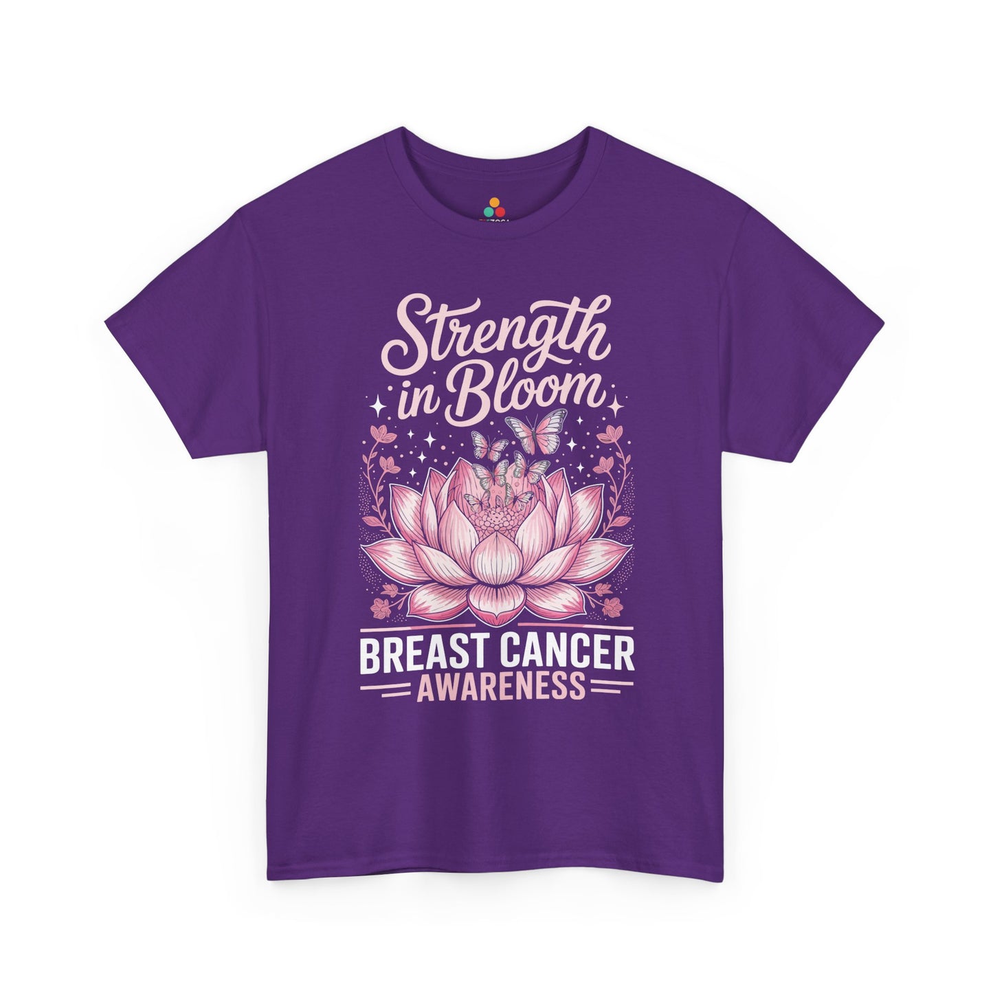 Strength in Bloom Breast Cancer Awareness Unisex T-shirt | TEEZOCA