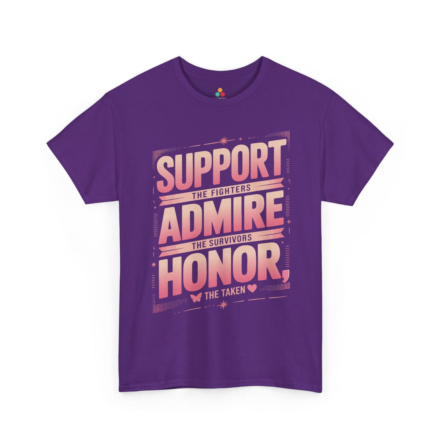 Support the Fighters Admire Survivors Honor Taken Breast Cancer Awareness Unisex T-shirt | TEEZOCA