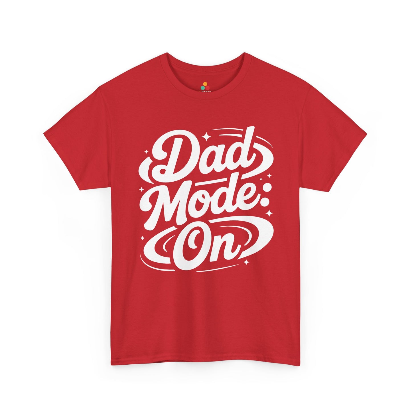 TEEZOCA Dad Mode On lettering artwork Unisex T-shirt lifestyle fashion Dad Mode On Unisex T-shirt Bold Script Graphic Streetwear | TEEZOCA