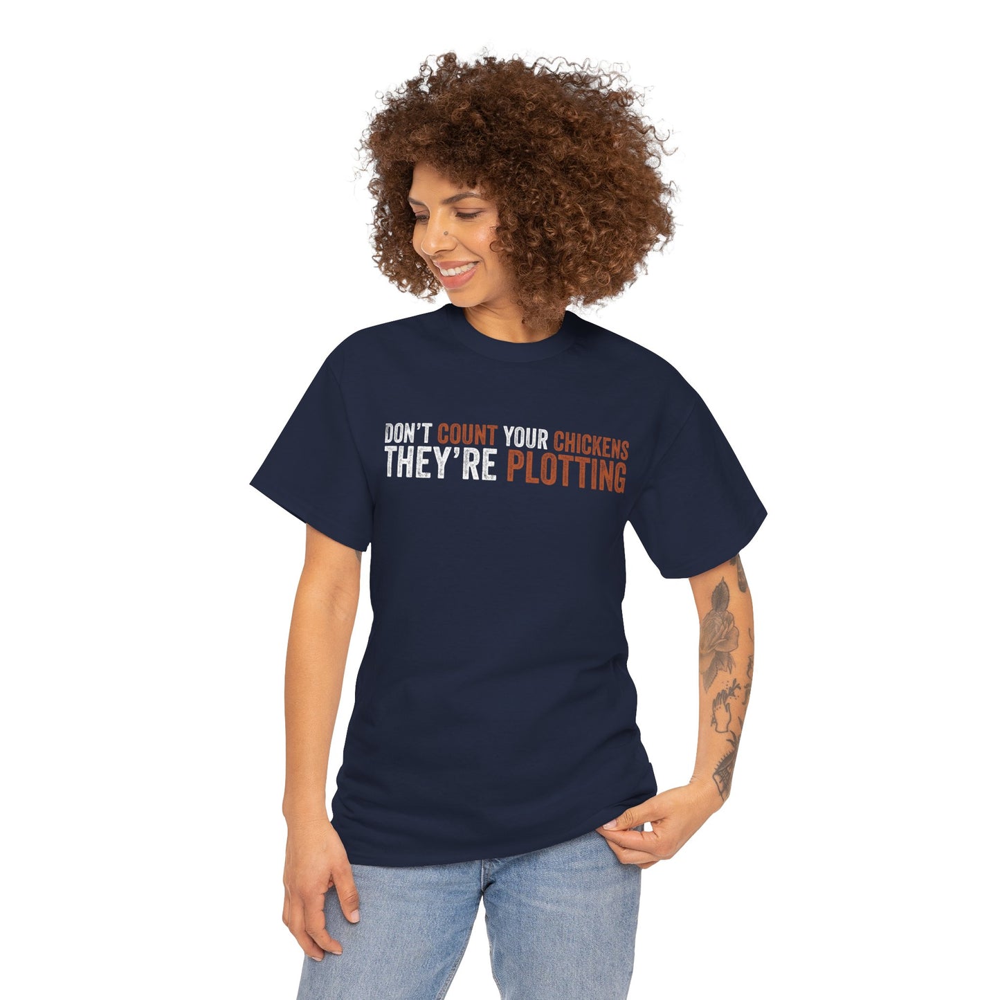 Don’t Count Your Chickens They’re Plotting Unisex T-shirt | TEEZOCA