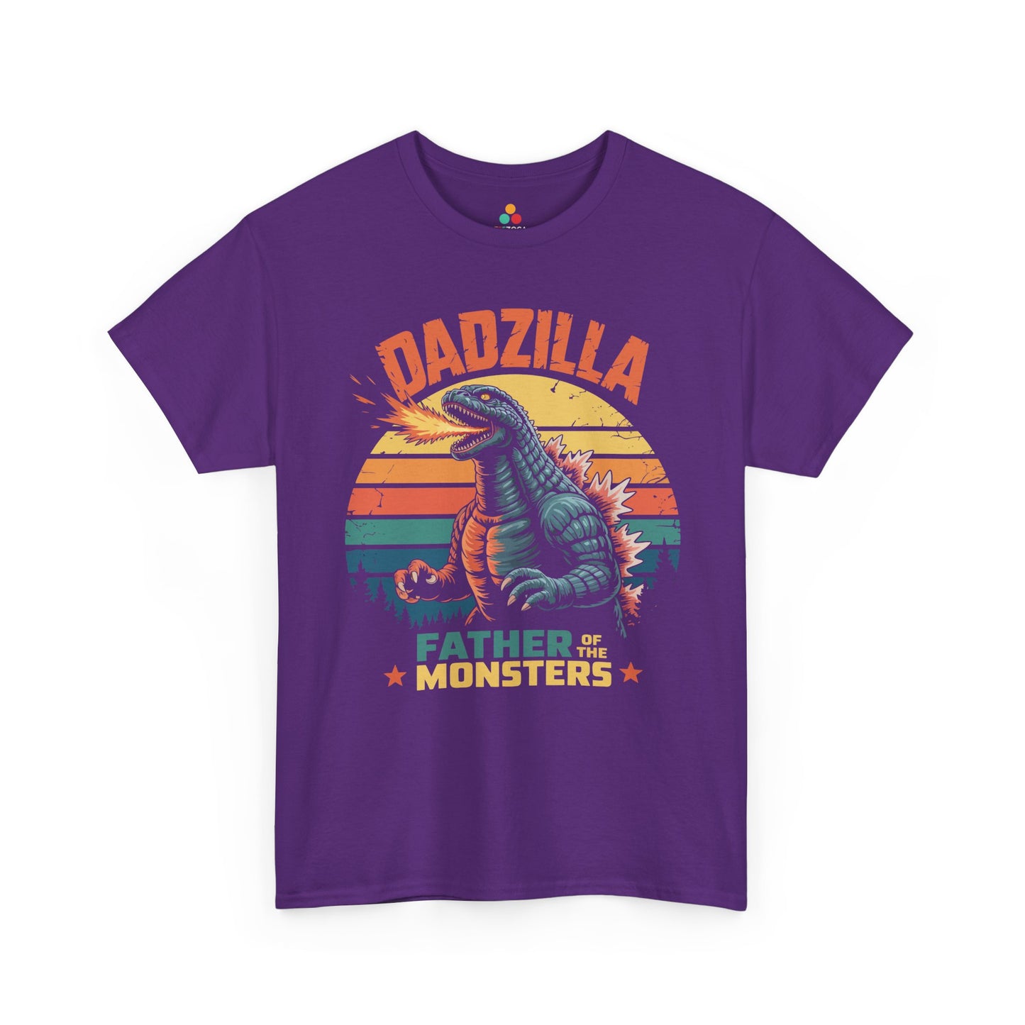 TEEZOCA Father of the Monsters dinosaur Unisex T-shirt Godzilla Dadzilla Father of the Monsters Unisex T-shirt | TEEZOCA