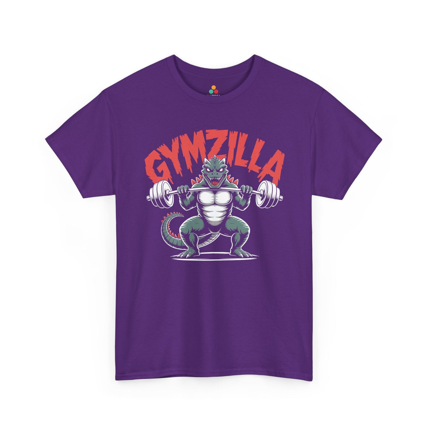 TEEZOCA Gymzilla fitness Unisex T-shirt with barbell design Gymzilla Funny Weightlifting Monster Graphic Unisex T-shirt | TEEZOCA