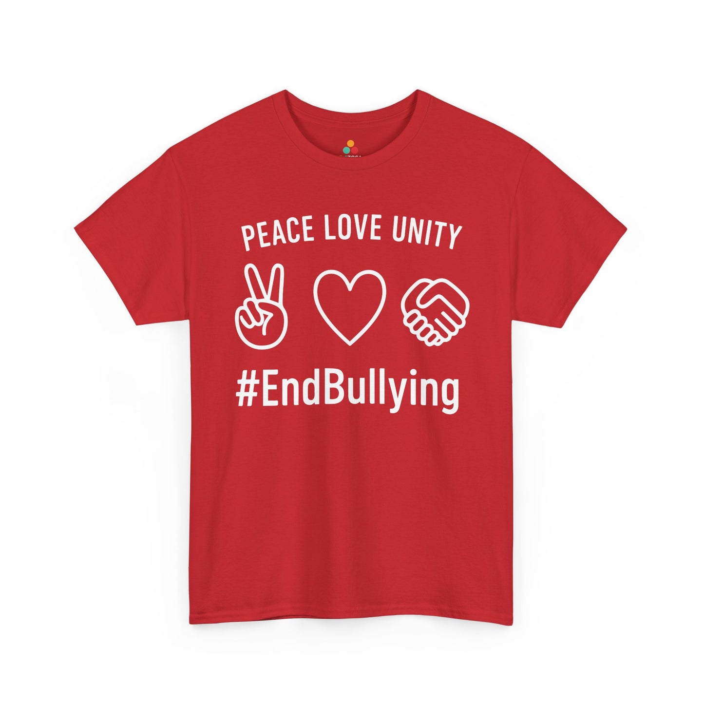 TEEZOCA be kind peace love unity Unisex T-shirt streetwear Peace Love Unity Unisex T-shirt for Unity Day Anti-Bullying Awareness | TEEZOCA