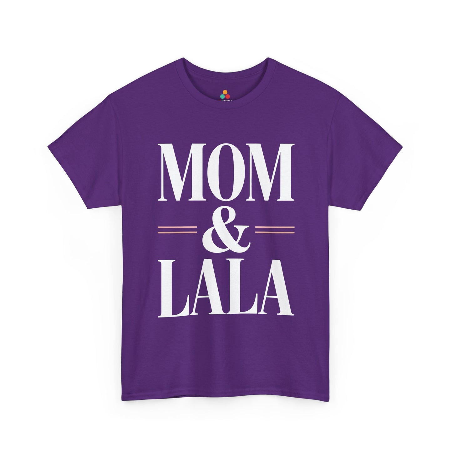 Mom and Lala Women's T-shirt Minimalist Mother's Day Gift Idea | TEEZOCA