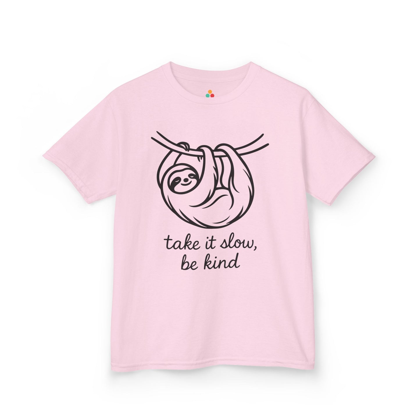 TEEZOCA cute sloth be kind orange school awareness Kids T-shirt Take It Slow Be Kind Orange Unity Day Kids T-shirt | TEEZOCA