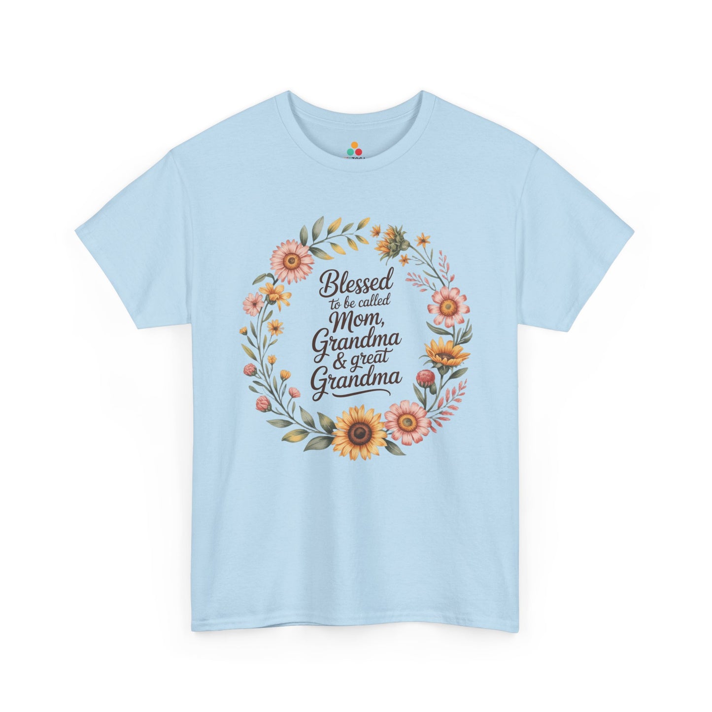 Blessed Mom Grandma Great Grandma Women's T-shirt Mother's Day Gift | TEEZOCA
