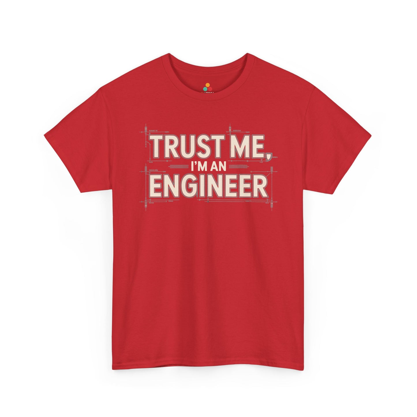 TEEZOCA engineer lifestyle Unisex T-shirt blueprint artwork Trust Me I’m An Engineer Unisex T-shirt Funny Tech Gift | TEEZOCA
