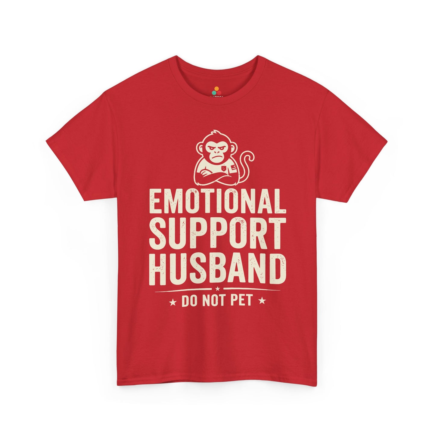 Emotional Support Husband Do Not Pet Funny Husband Unisex T-shirt | TEEZOCA