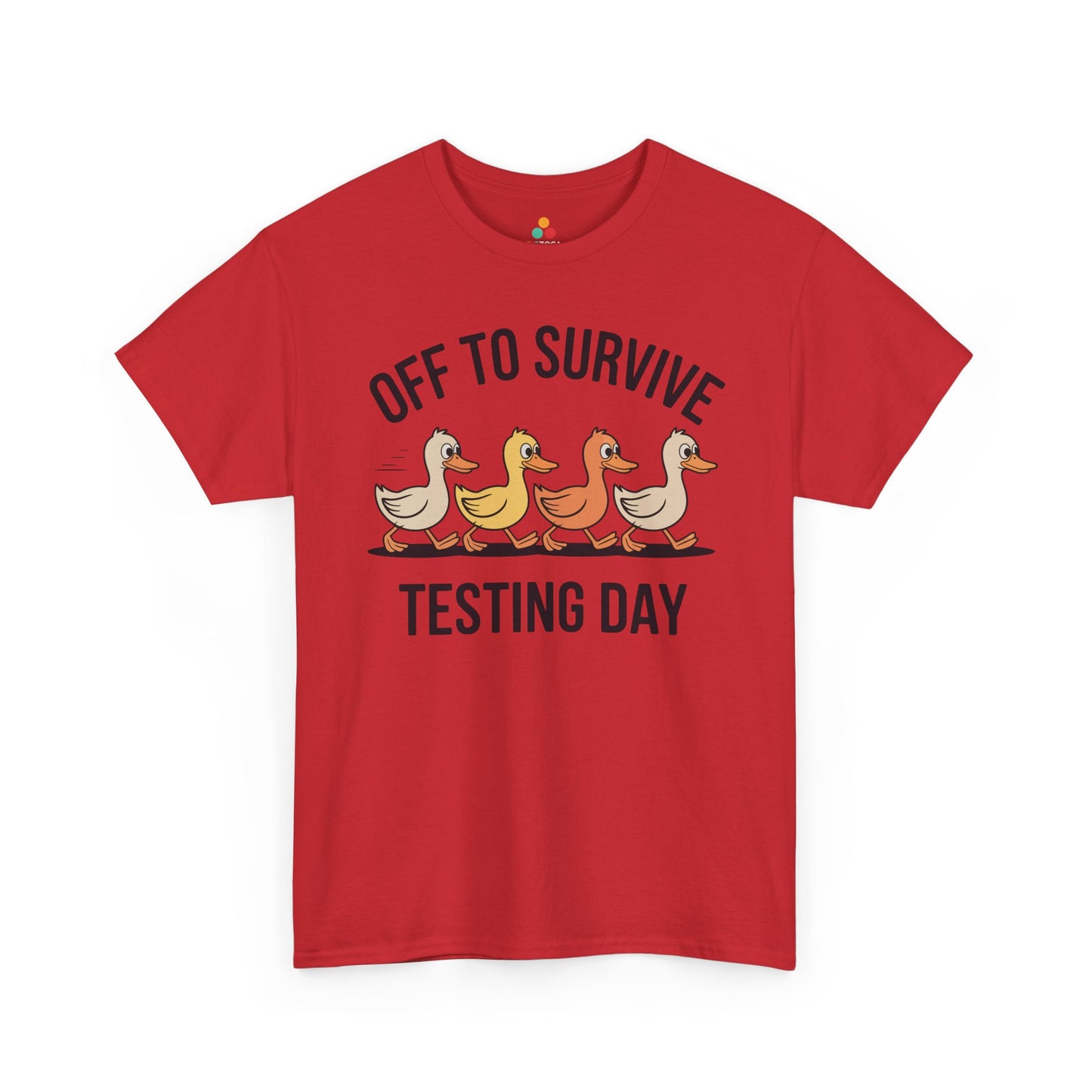 Funny Teacher Shirt Unisex T-shirt, Testing Day Duck Gift Tee | TEEZOCA