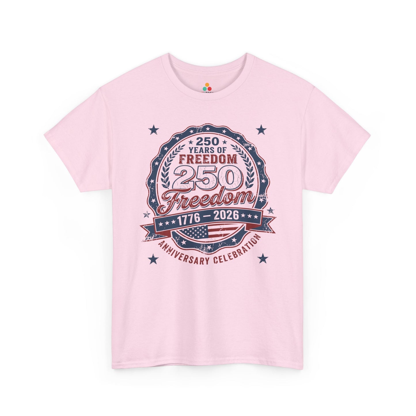 250 Years of Freedom 1776–2026 Patriotic Unisex T-shirt Gift | TEEZOCA