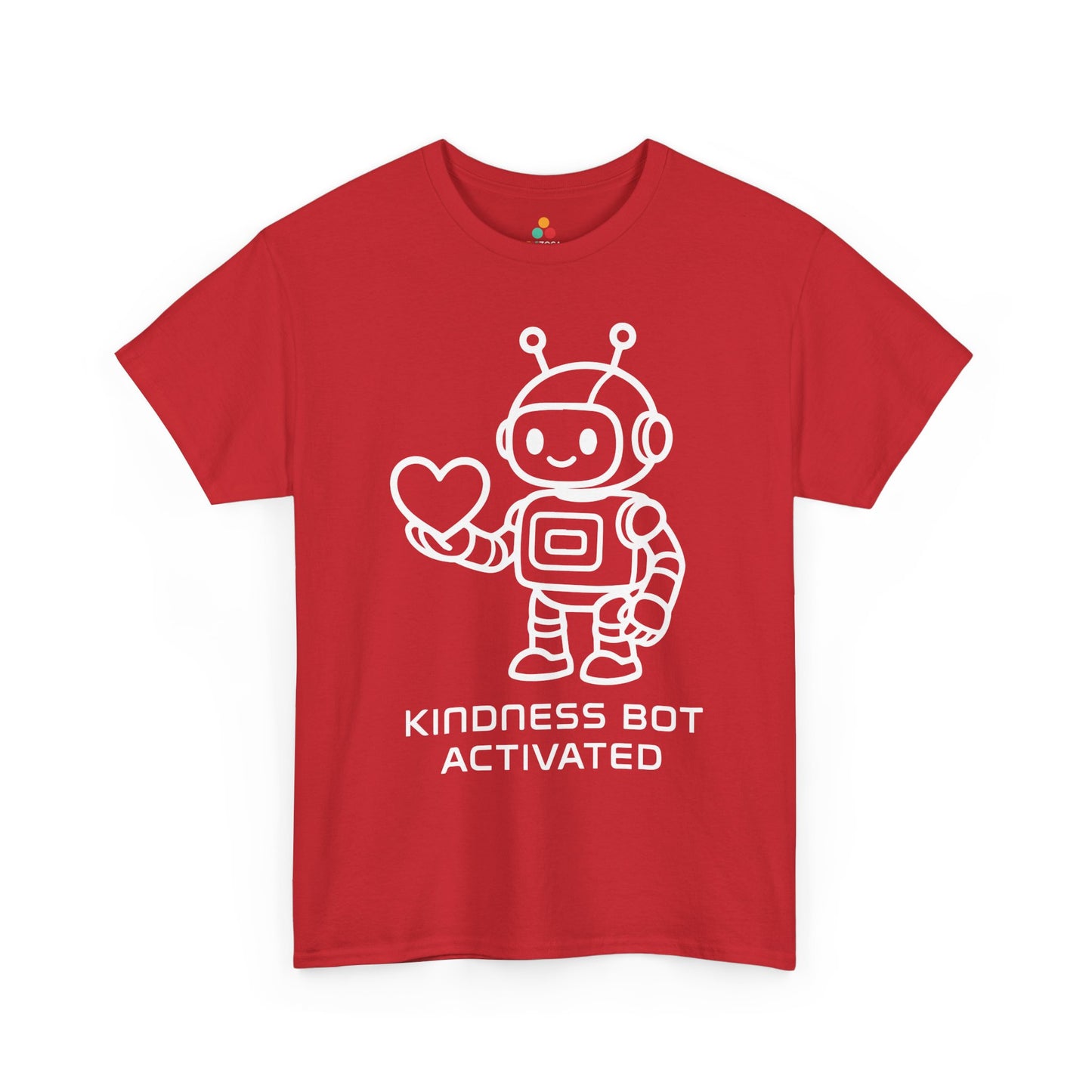 TEEZOCA kindness awareness Unisex T-shirt robot kindness design Kindness Bot Activated Unisex T-Shirt | Unity Day Kindness Message Tee | TEEZOCA
