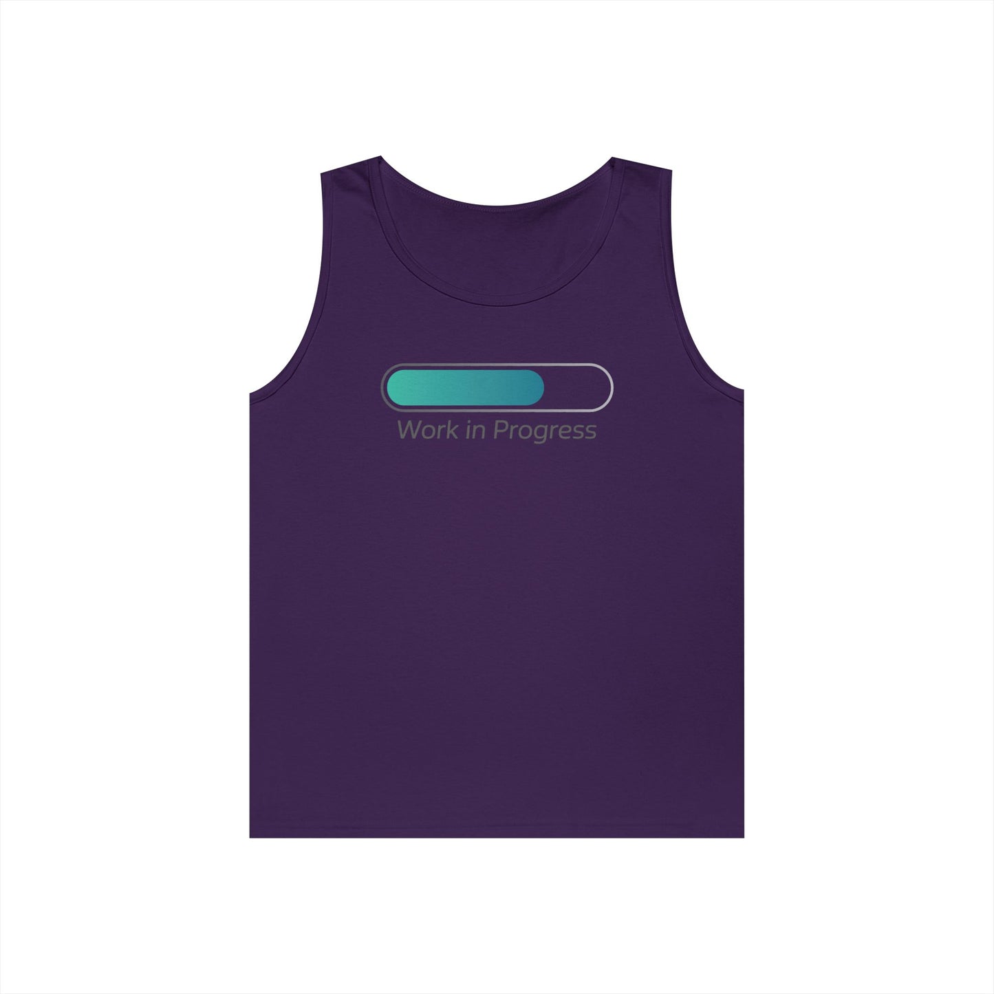 Work in Progress Unisex Tank Top for Growth Mindset and Everyday Streetwear | TEEZOCA