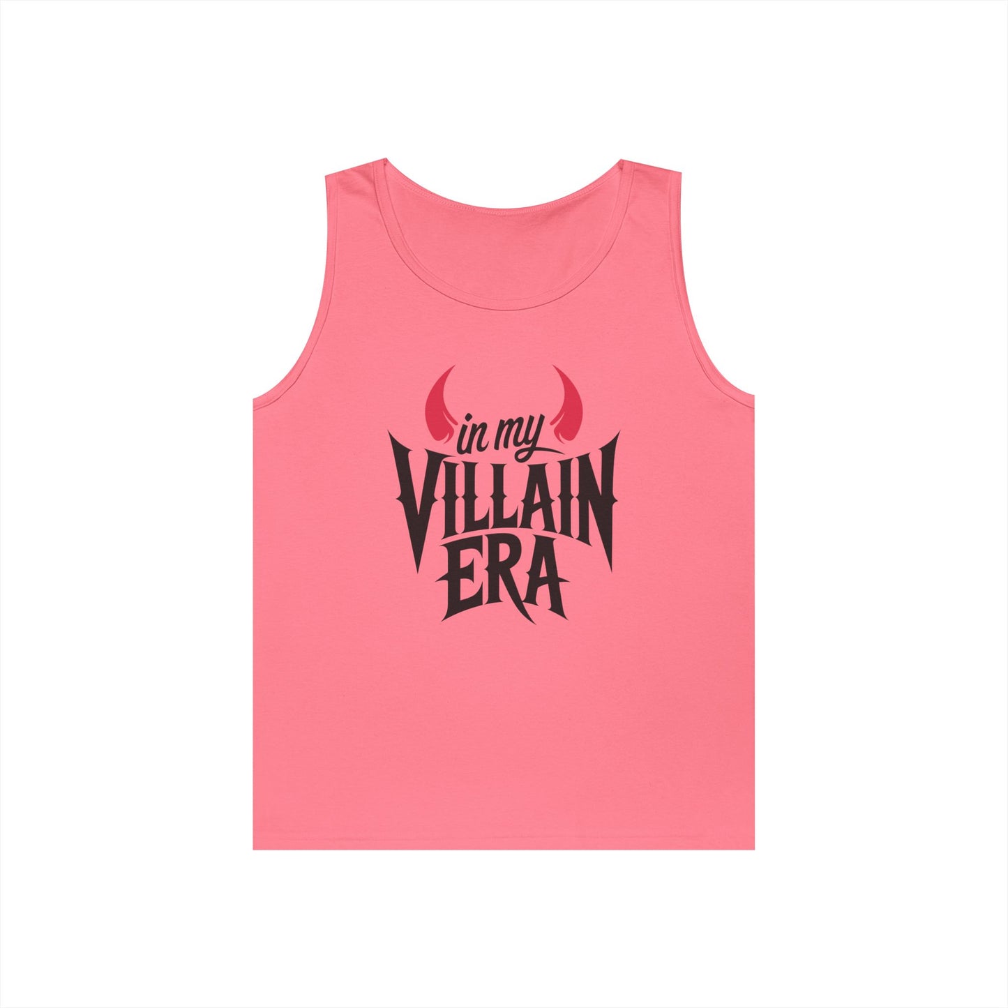 TEEZOCA modern Unisex Tank Top with dark minimalist villain theme In My Villain Era Unisex Tank Top for Bold Attitude and Dark Streetwear Style | TEEZOCA
