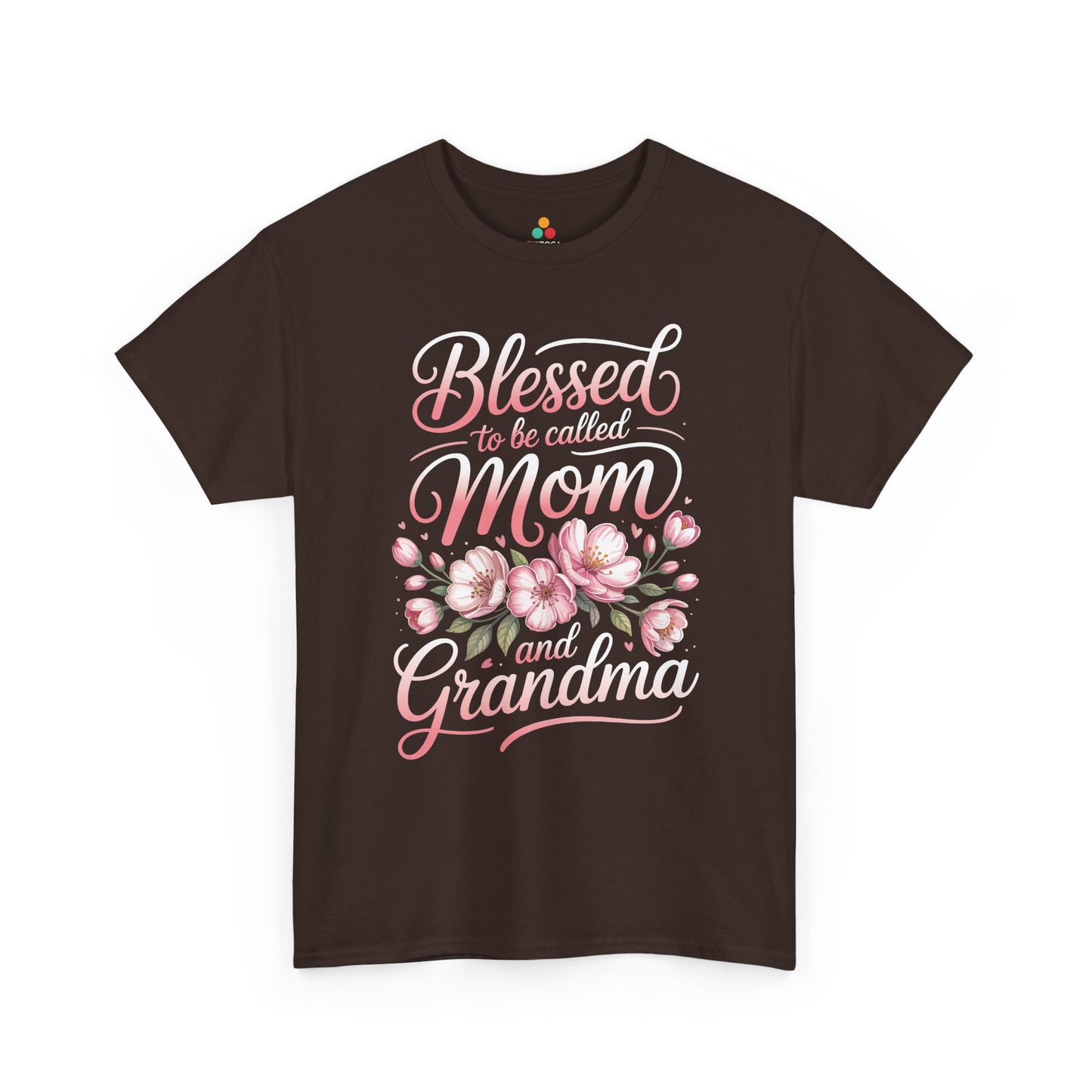 Blessed Mom Grandma Women's T-shirt Floral Mother's Day Gift Tee | TEEZOCA