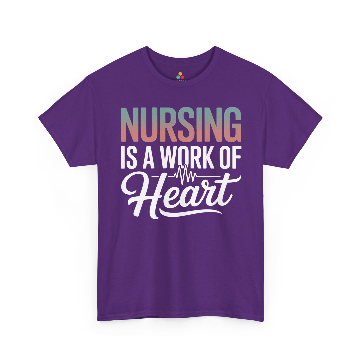 Nursing Is a Work of Heart Unisex T-shirt | TEEZOCA