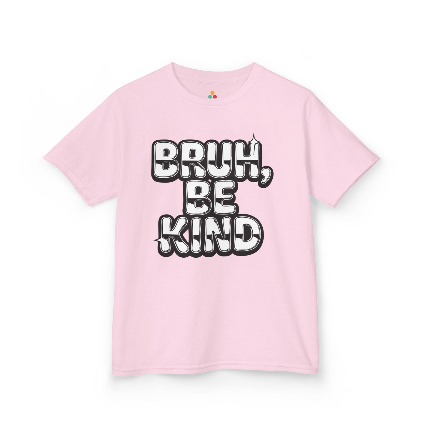 TEEZOCA orange Unity Day positivity graphic Kids T-shirt - Bruh, Be Kind Orange Unity Day Anti-Bullying Kids T-shirt | TEEZOCA