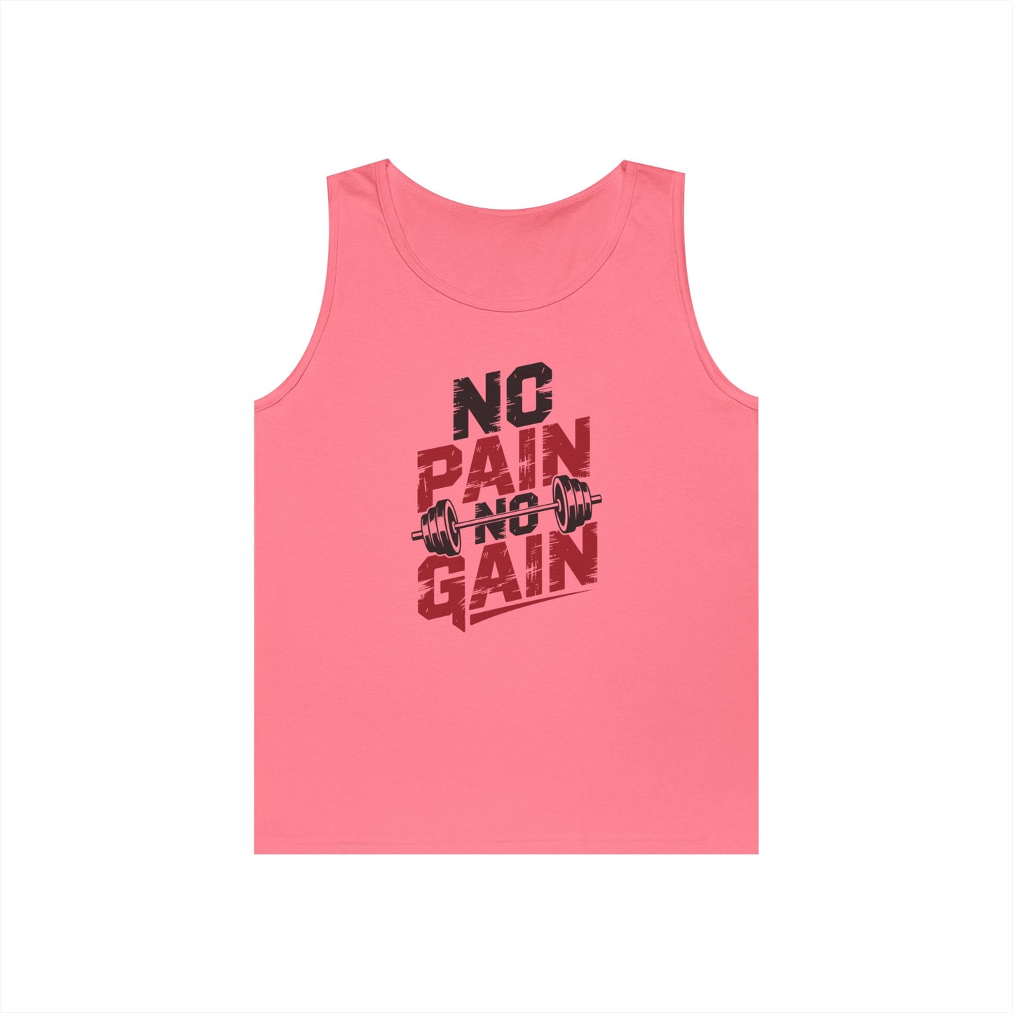 No Pain No Gain Unisex Tank Top for Gym Motivation and Streetwear Style | TEEZOCA