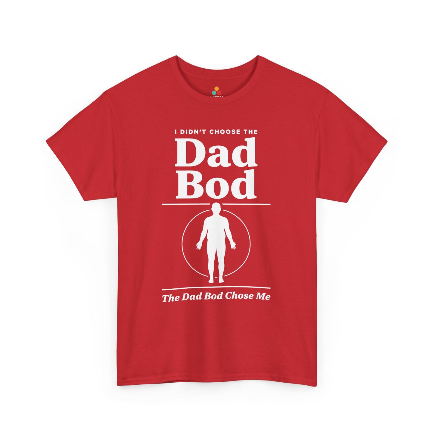 TEEZOCA sarcastic dad shirts t-shirt made for dads who proudly say the dad bod chose me.