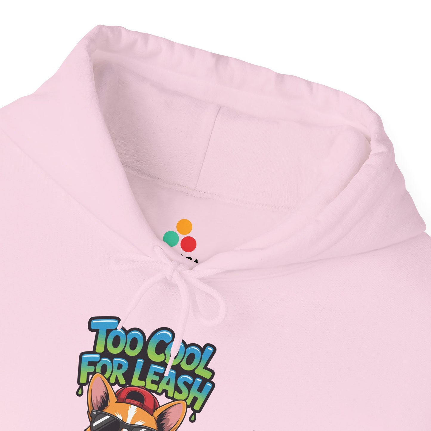 Too Cool For Leash Corgi Graphic Unisex Heavy Blend Hoodie | TEEZOCA