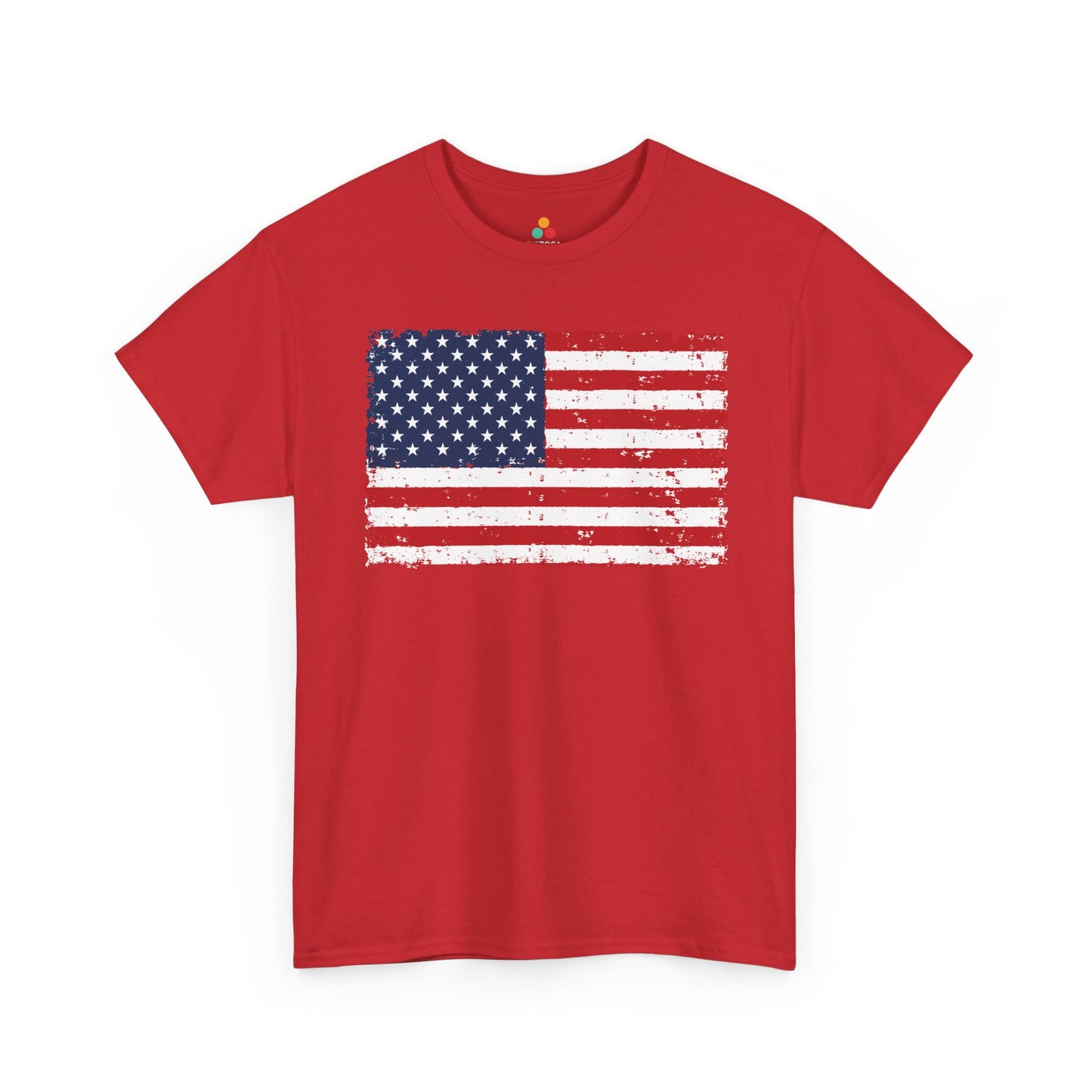 TEEZOCA t-shirt with a USA flag shirt design made for Independence Day, Memorial Day, and everyday American pride.