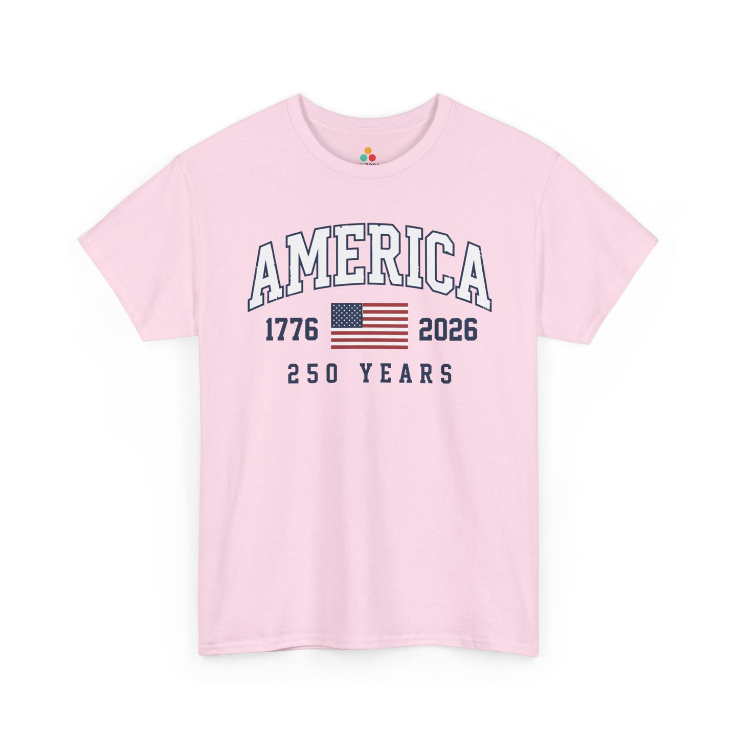 TEEZOCA t-shirt with an Independence Day shirt design made for July 4 shirts, parades, fireworks, and America 250 events.