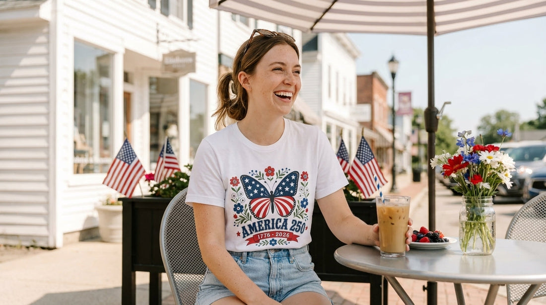 Shop 10 cute 4th of July shirts at TEEZOCA — pastel, floral $21.99 patriotic tops you'll wear past July 4 for the 250th anniversary brunch and fireworks.