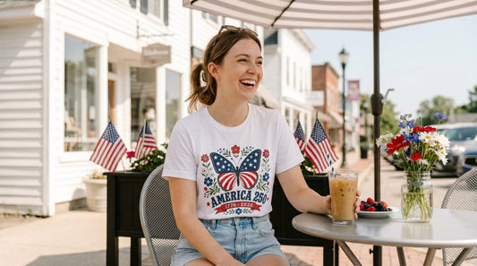 Shop 10 cute 4th of July shirts at TEEZOCA — pastel, floral $21.99 patriotic tops you'll wear past July 4 for the 250th anniversary brunch and fireworks.