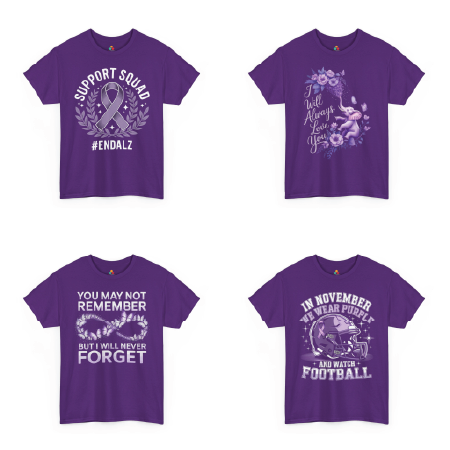 Alzheimer’s Awareness Shirts – Purple Support Apparel  TEEZOCA