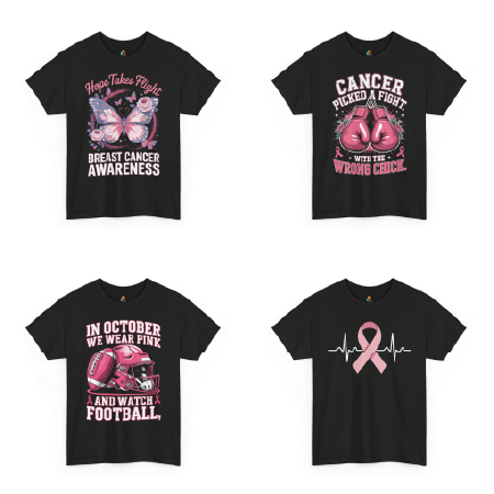 Breast Cancer Awareness Shirts – Pink Ribbon Apparel  TEEZOCA
