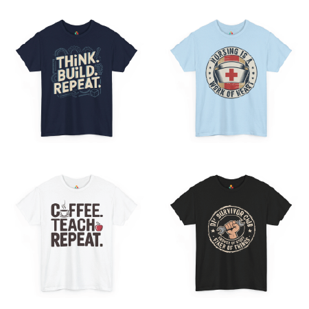 Graphic Tees by Profession  Nurse, Teacher, Engineer Designs  TEEZOC…
