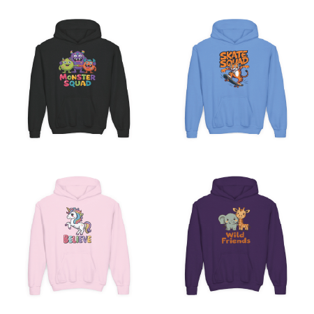 Kids’ Hoodies  Cozy & Fun Graphic Hoodies for Boys & Girls  TEEZOCA