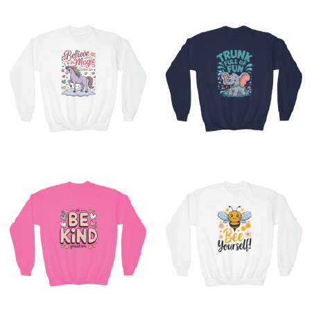 Kids’ Sweatshirts  Cozy & Fun Graphic Sweatshirts for Kids  TEEZOCA