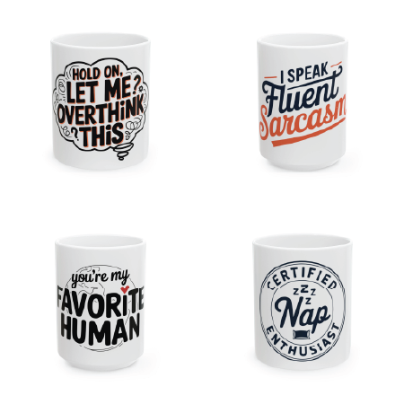 Mugs  Fun Graphic Coffee Mugs & Trendy Drinkware  TEEZOCA