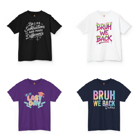 School-Themed Graphic Tees  Back to School, 100 Days & More  TEEZOCA