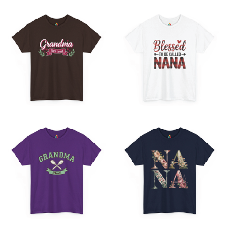 Grandma Graphic Tees  Cute & Heartfelt Shirts for Grandmothers  TEEZOCA